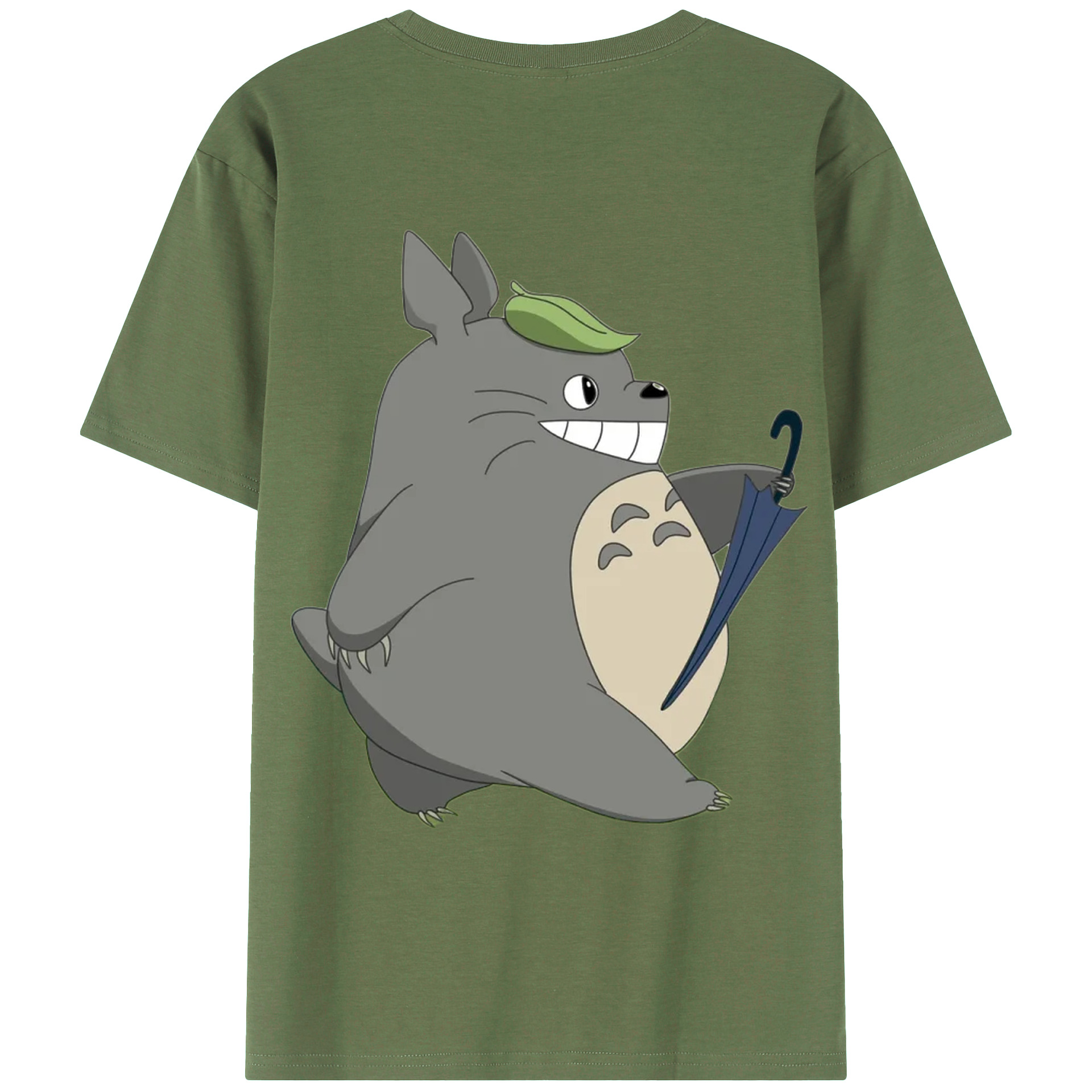 （画像用） となりのトトロ 草壁メイ 草壁サツキ My Neighbor Totoro Satsuki Kusakabe Mei Kusakabe 綿100％ メンズ半袖Tシャツ（バックプリント） 通気性